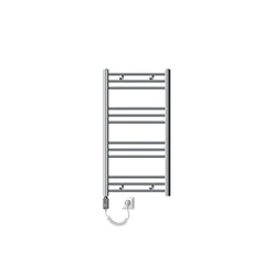 Bild von Badheizkörper Elektrisch mit Heizstab 300W 500x800 mm Chrome gebogen mit Seitenanschlus