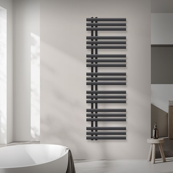 Bild von LuxeBath Iron EM Badheizkörper 500 x 1600 mm Anthrazit Designheizkörper
