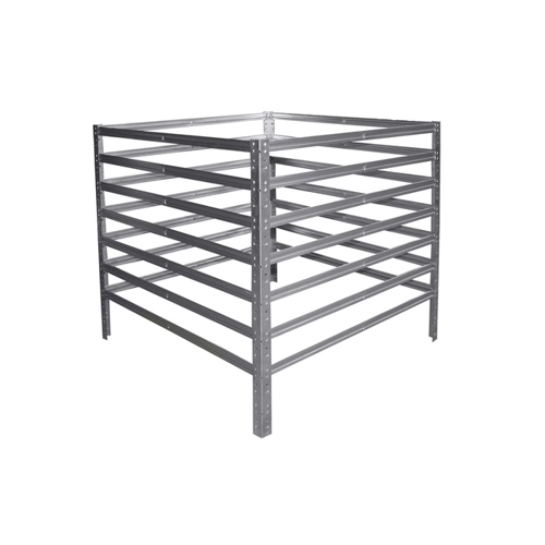 Bild von shelfplaza® HOME Komposter Metall 100x75x75 cm