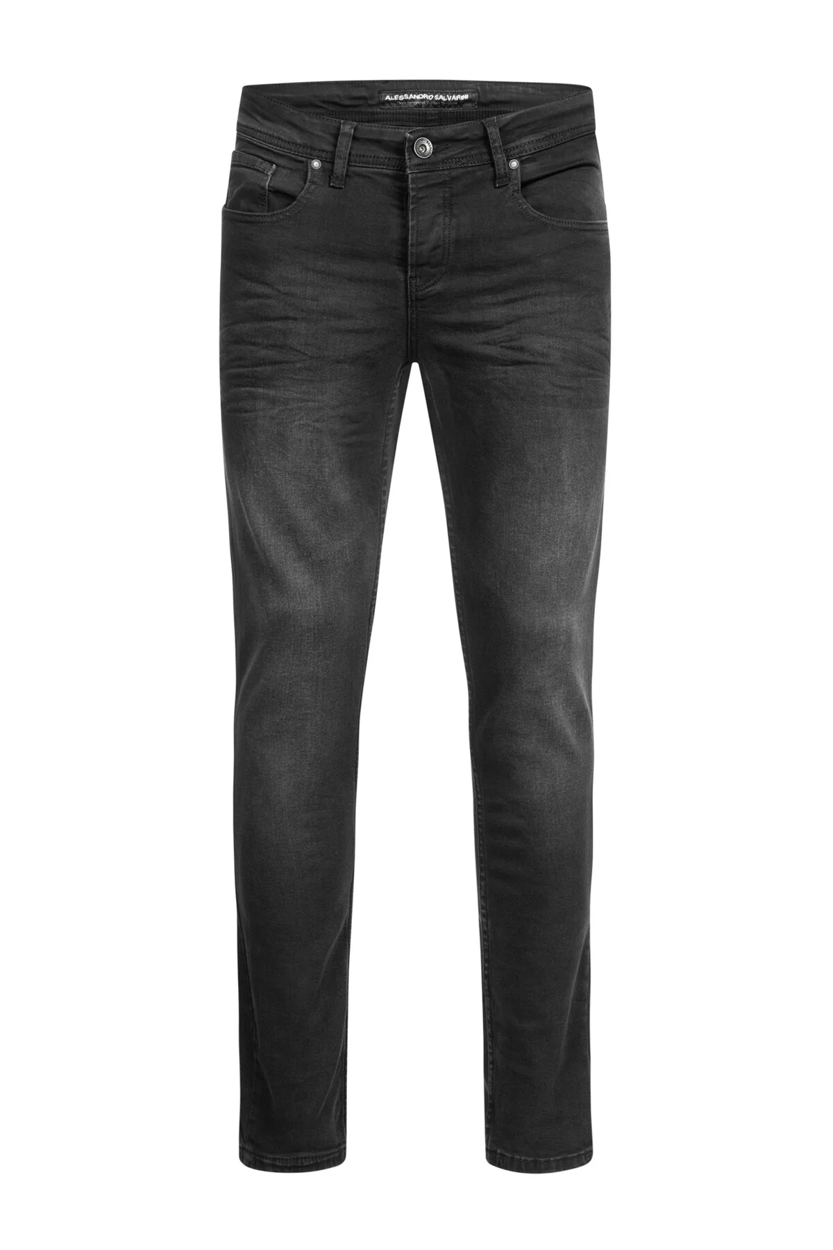 Bild von Alessandro Salvarini A. Salvarini Designer Jeans Hose Basic Stretch Jeanshose Regular Slim Neu für Herren - 29-32