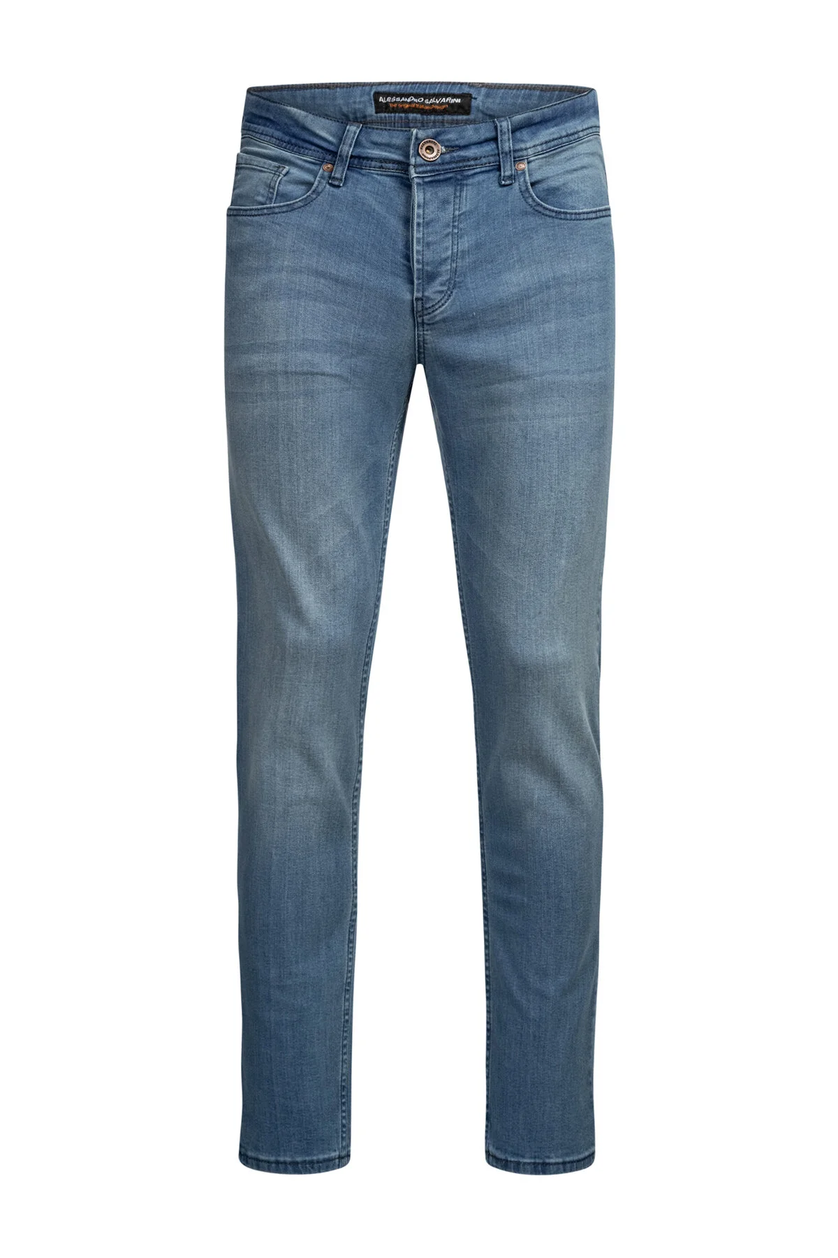 Bild von Alessandro Salvarini A. Salvarini Designer Jeans Hose Basic Stretch Jeanshose Regular Slim für Herren - 32/36