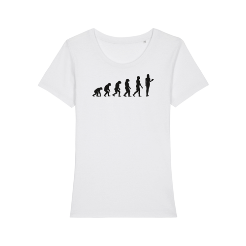 Bild von Evolution Lehrerin - Damen T-Shirt Gr. M