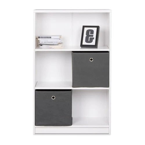 Bild von expendio Bücherregal Koblenz 22 weiß 68x112x35 cm Standregal Medienregal Regal Wohnzimmer Jugendzimmer Arbeitszimmer, expendio Schuhregal Koblenz 22, weiß 68x112x35cm Bücherregal Mehrzweckregal mit viel Ablagefläche