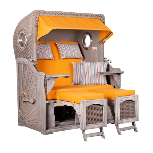 Bild von GarWoh Strandkorb Rantum im Mahagoni-Design