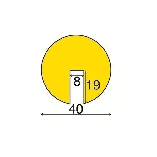 Bild von Knuffi Kantenschutzprofil Typ B 5 Meter, Kantenschutz, Eckschutz, Schutzprofil Farbe:weiß