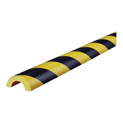 Bild von Knuffi Rohrschutzprofil R30 selbstklebend 50 Meter, Rohrschutz f. Rohre m. Ø30mm Farbe:gelb/schwarz