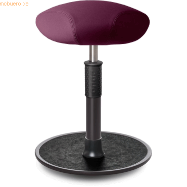 Bild von Ongo, Bürostuhl, Sitz- Stehhocker Free Regular Triangel skai Nature Base Lila schw. /schw.