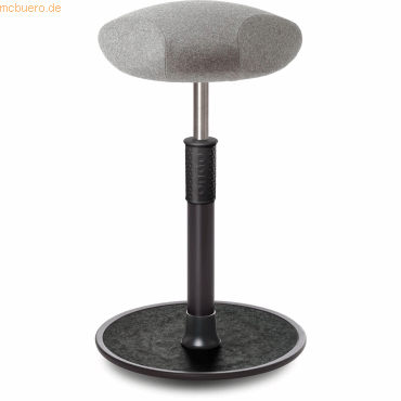 Bild von Ongo, Bürostuhl, Sitz- Stehhocker Free Tall Triangel kvadrat Divina Mel. h.grau schw. /schw.