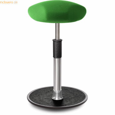 Bild von Ongo, Bürostuhl, Sitz- Stehhocker Free Tall Triangel Gestrick Grün chrom /schwarz