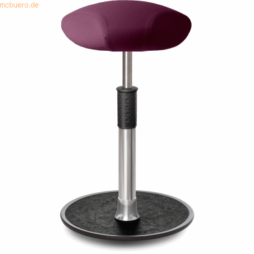 Bild von Ongo, Bürostuhl, Sitz- Stehhocker Free Tall Triangel skai Nature Base Lila Chrom /schwarz
