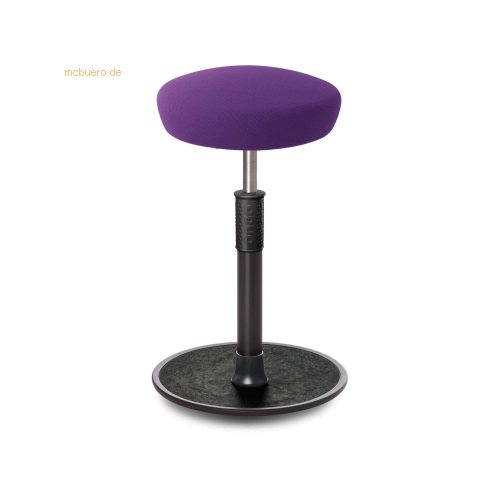 Bild von Ongo Sitz- Stehhocker Free Tall Hutsitz Gestrick Purpur schwarz
