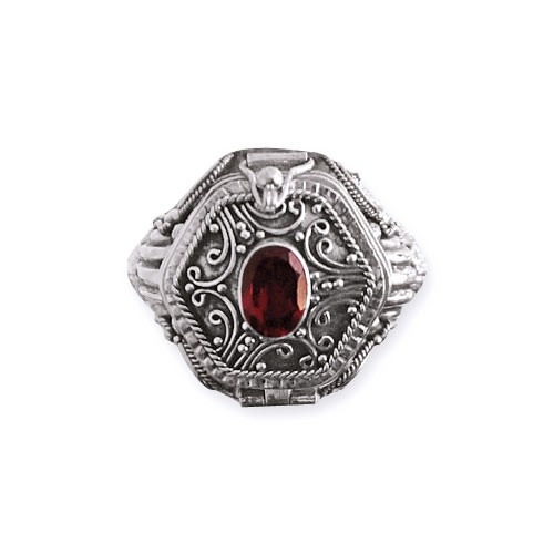 Bild von Silber-Giftring mit Granat