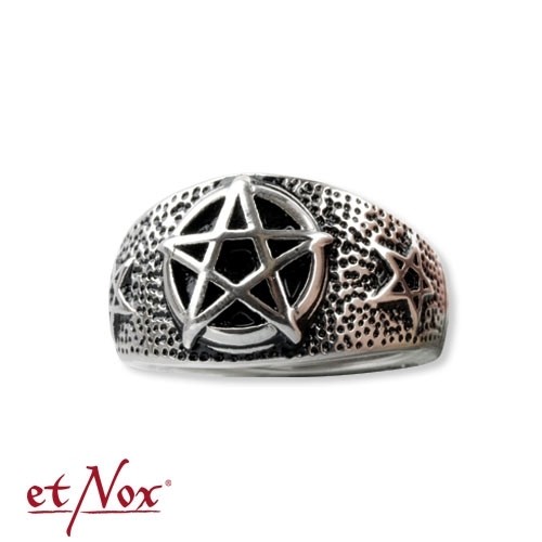 Bild von Ring 'Pentagramm' silber