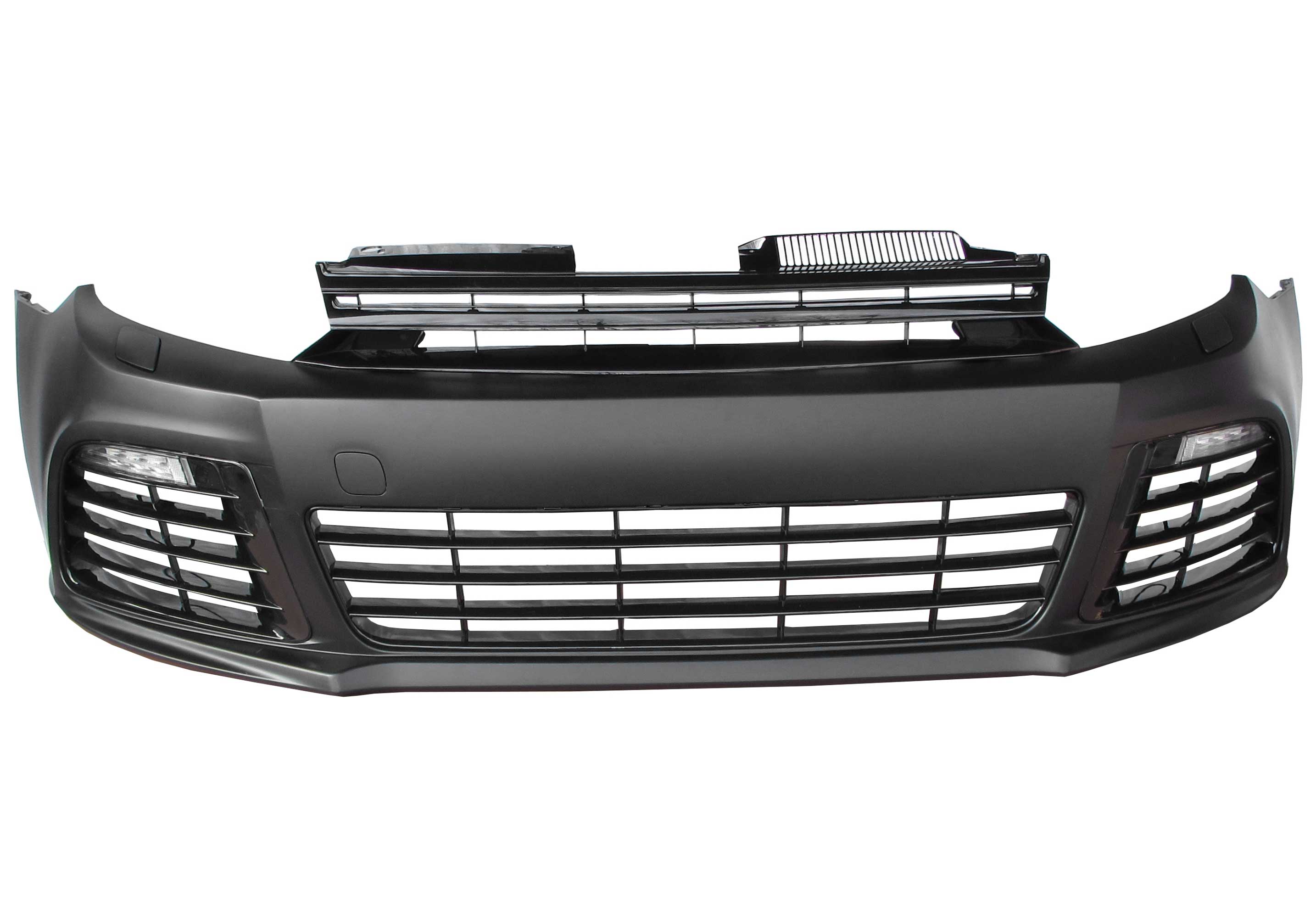 Bild von Front Stoßstange Spoiler Kühlergrill Gitter LED Tagfahrlicht für VW Golf 6