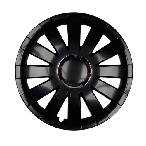 Bild von Premium Radkappen 'Modell: Onyx' 4er Set in Schwarz-Chrom