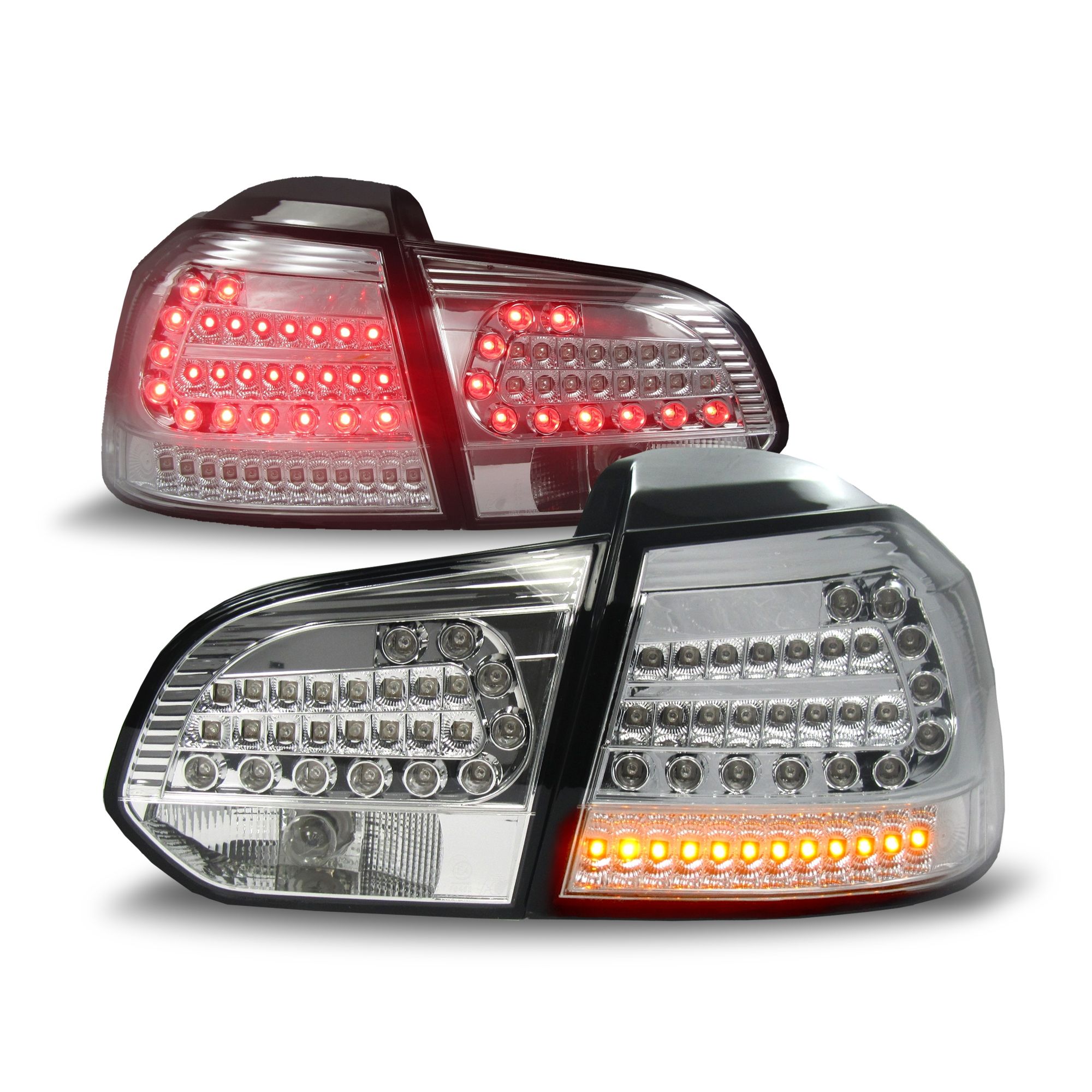 Bild von Original JOM LED Rückleuchten Silver Edition SET für VW Golf 6 VI MK6 Limousine