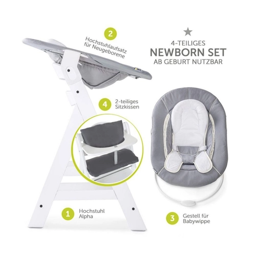 Bild von Hauck Alpha+ Newborn Set – Der Hochstuhl für jedes Alter