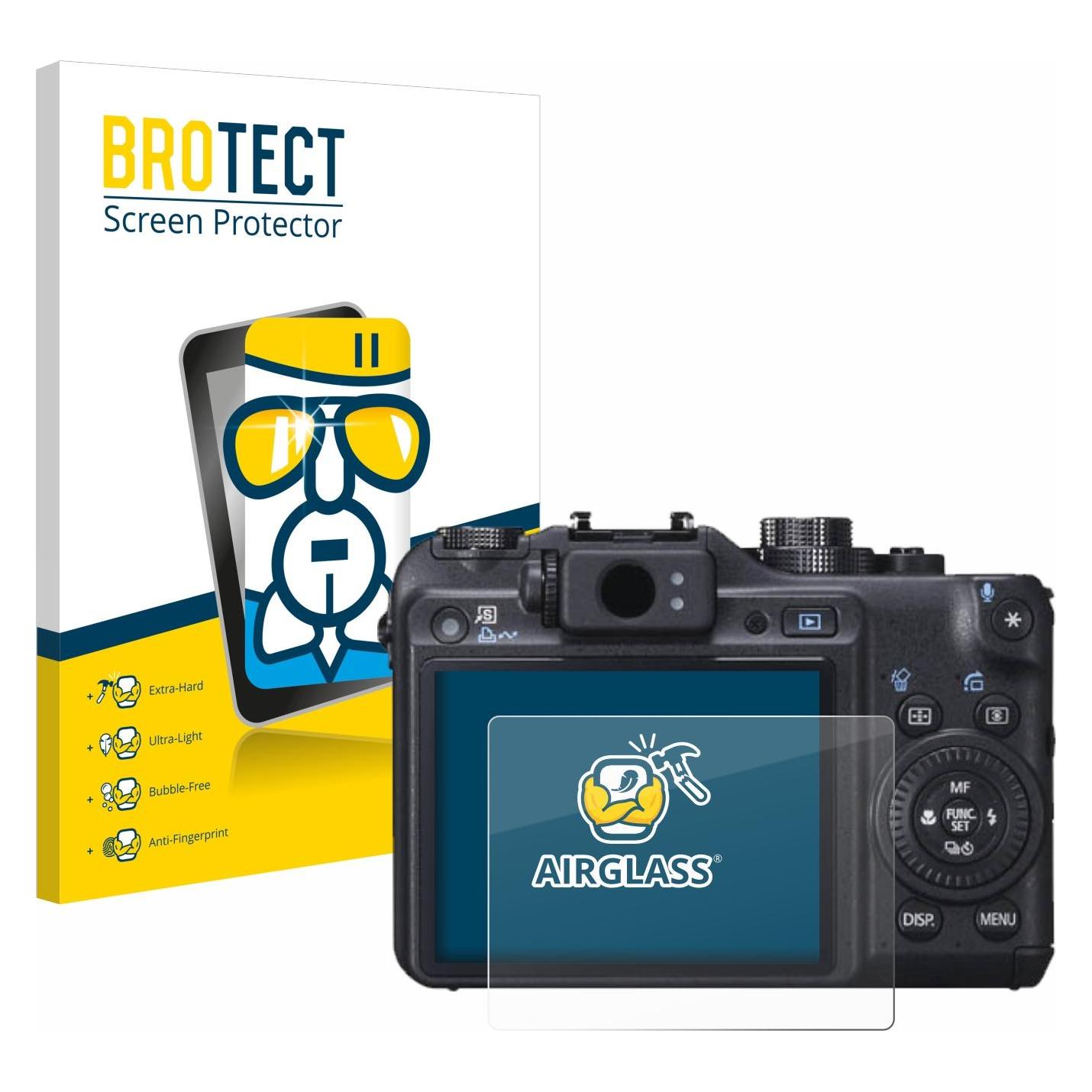 Bild von BROTECT AirGlass Panzerglasfolie (Displayschutz, Powershot G10), Kameraschutz