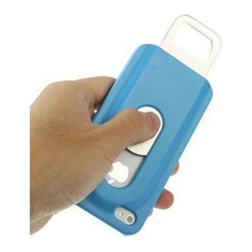 Bild von König Design Schutzhülle Hard Case Flaschenöffner für iPhone 4 & 4S Blau