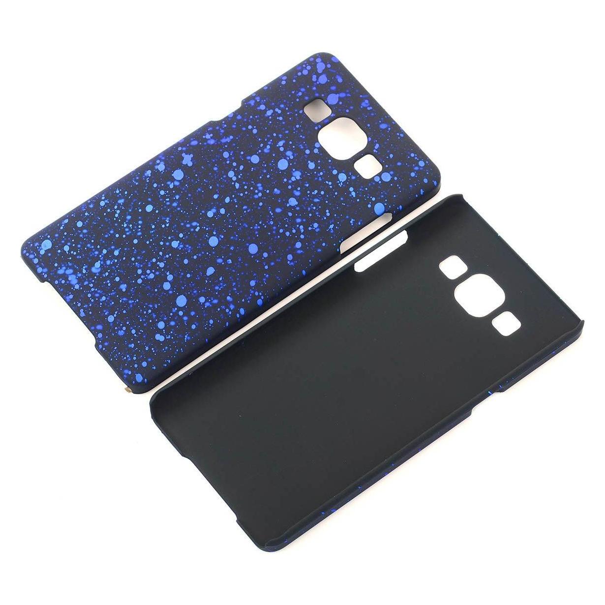 Bild von König Design Handy Hülle Schutz Case Bumper Etuis für Samsung Galaxy A5 2015 3D Sterne Blau (Samsung Galaxy J5 (2015)), Smartphone Hülle, Schwarz