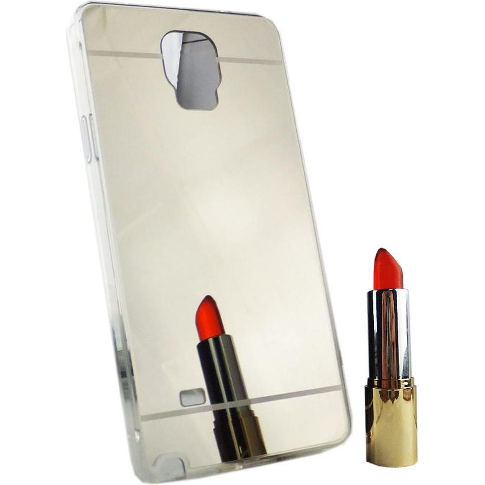 Bild von König Design Handyhülle für Samsung Galaxy Note 4 Schutzcase Backcover Bumper Etuis Silber (Samsung Galaxy Note 4), Smartphone Hülle, Silber