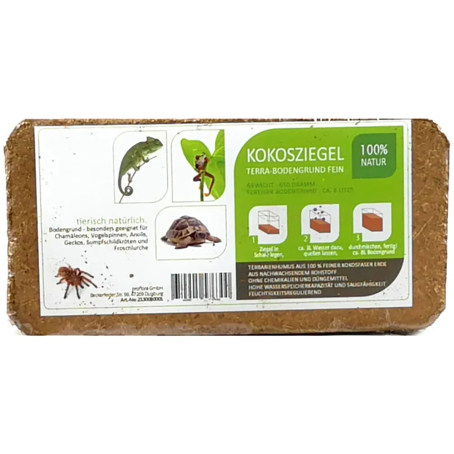 Bild von Kokosfaser Bodengrund fein 10 x 650 g (ergibt 80 Liter)