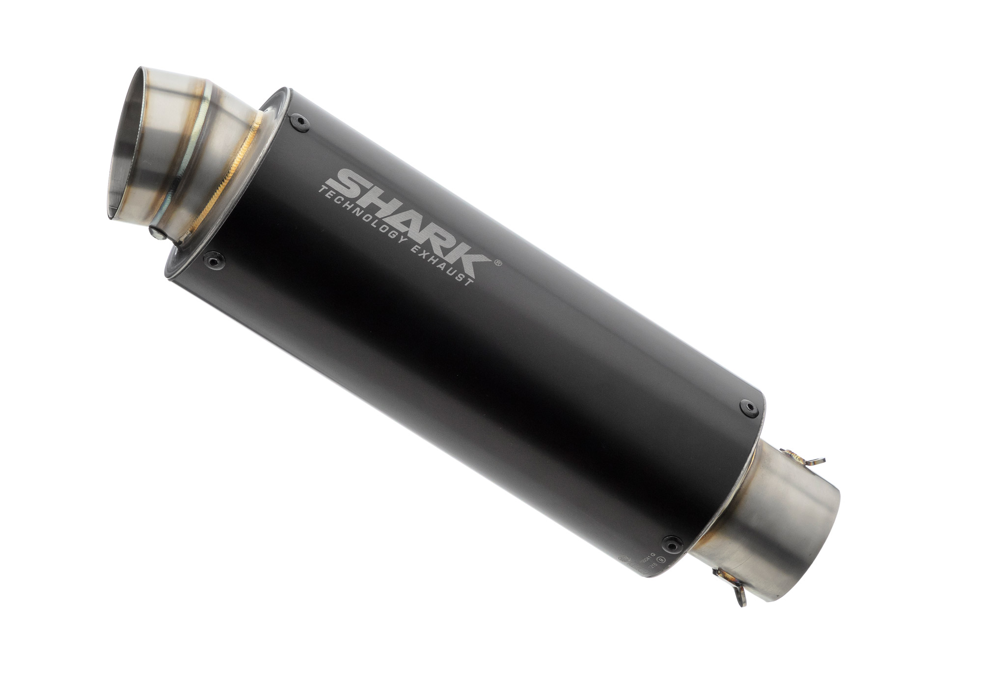 Bild von SHARK KOMPLETTANLAGE Aluminium eloxiert schwarz SRC 4 für YAMAHA MT-09 / SP,XSR900 EURO4