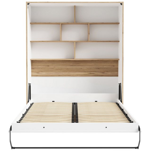 Bild von expendio Jugendzimmer-Set Simon 32, (Spar-Set, 2-tlg), Weiß / Catania Oak, 180x241x58 cm