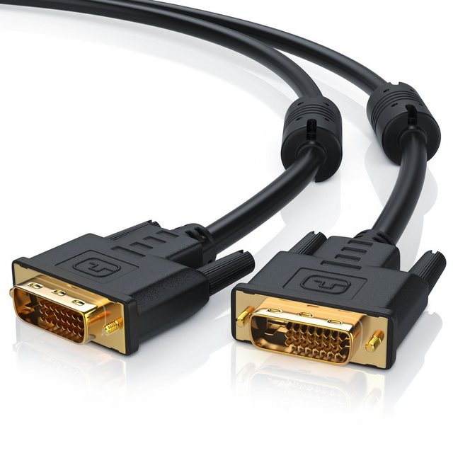 Bild von CSL DVI zu DVI Kabel - Dual Link 24 1 - HDTV Auflösungen bis 2560x1600 - Ferritkern - OFC Kupferleiter (1.50 m, DVI), Video Kabel