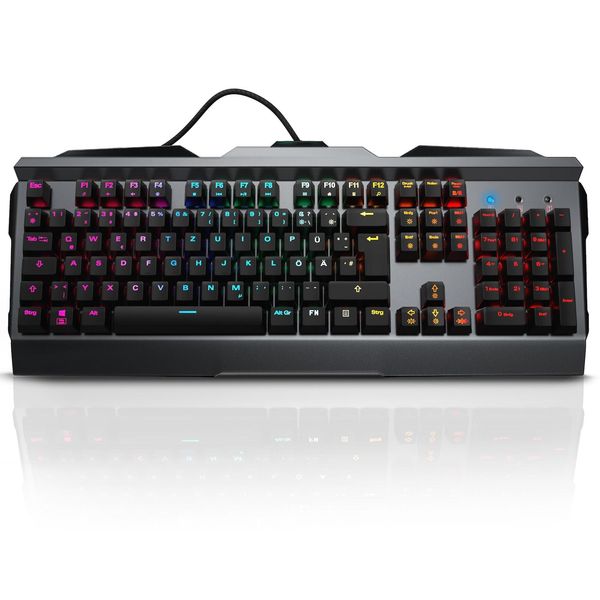 Bild von Titanwolf Gaming-Tastatur (mechanisch, Aluminium Gehäuse, RGB LED Beleuchtung - Invader)