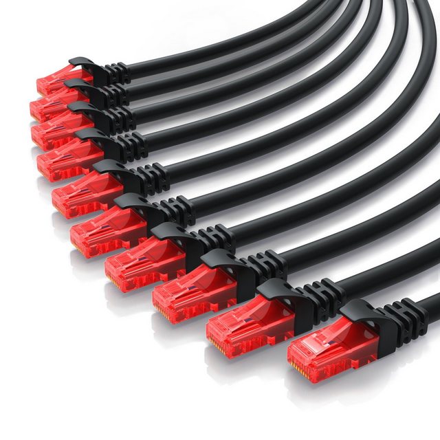 Bild von CSL CAT.6 Netzwerkkabel - Ethernet Gigabit Lan Kabel RJ45 - Patchkabel - komp. CAT.5 CAT.6 CAT.7 CAT.8 (UTP, CAT6, 0.50 m), Netzwerkkabel