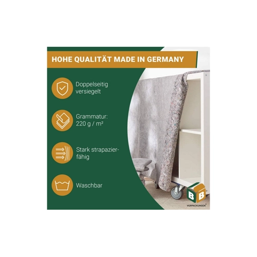 Bild von BB-Verpackungen Malervlies Packdecken Premium, (10-St), 1,50 x 2,50 m, strapazierfähig, langlebig
