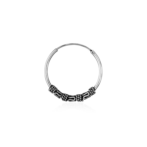 Bild von NKlaus Single-Creole aus 925 Sterling Silber – Keltische Eleganz für jeden Tag