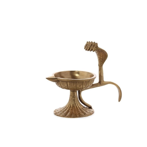 Bild von NKlaus Räuchergefäß Kobra Antik Design aus Bronze 15cm – Handarbeit