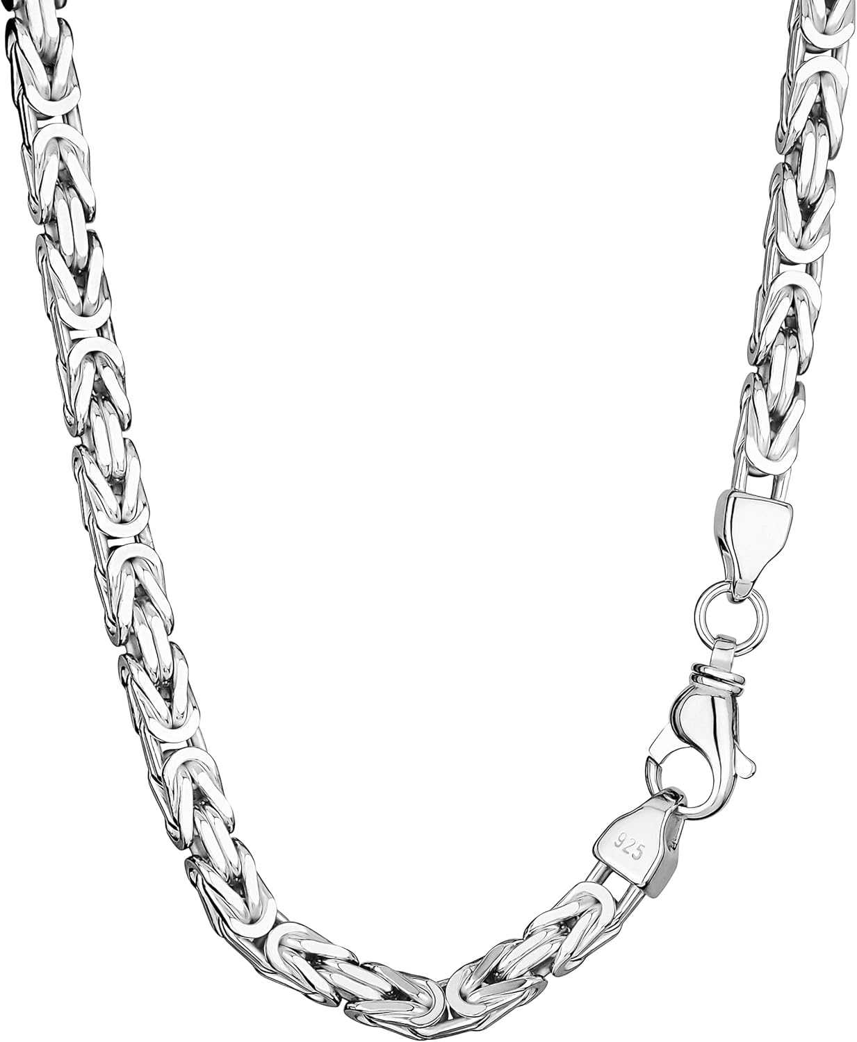 Bild von NKlaus Königskette 7,1mm Silberkette 925 Sterlingsilber Königs diamantiert Armband massiv Herren 22cm 3479