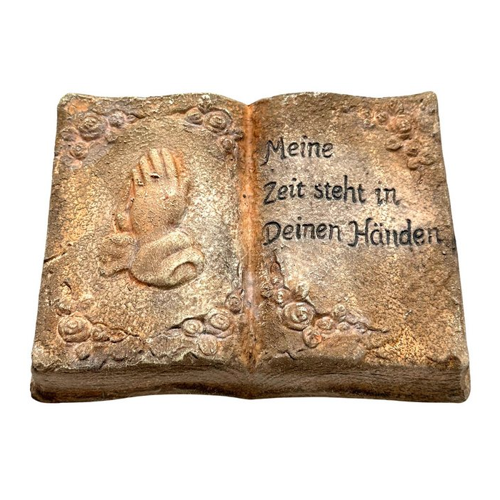 Bild von Bambelaa! Grabschmuck Deko Trauerartikel – Betende Hände auf Buch