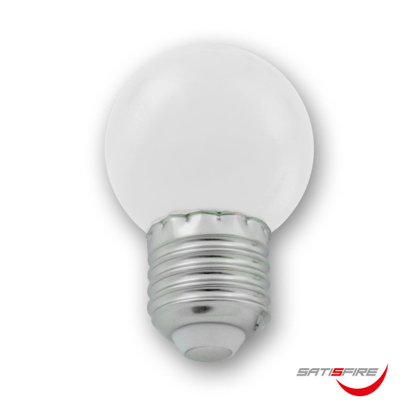 Bild von LED Leuchtmittel G45 - kaltweiß 6000K - E27 - 1W | SATISFIRE