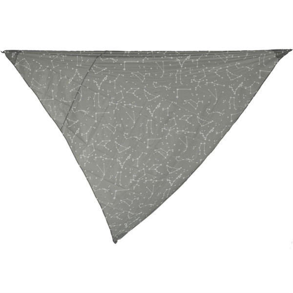 Bild von Sonnensegel STERNBILD - Leuchtsterne im Dunkeln - 3m x 3m x 3m - UV30 - Dreieck - grau
