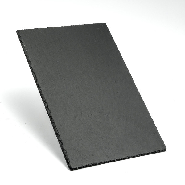 Bild von Servierplatte SCHIEFER - Schieferplatte - rechteckig - L: 30cm - B: 20cm - schwarz