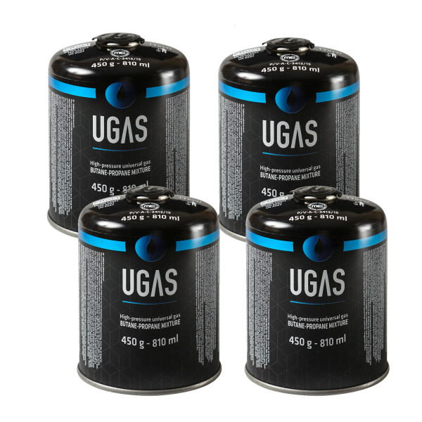 Bild von 4 x Gaskartusche Butan/Propan - 450g - Universal Gas - Sparset