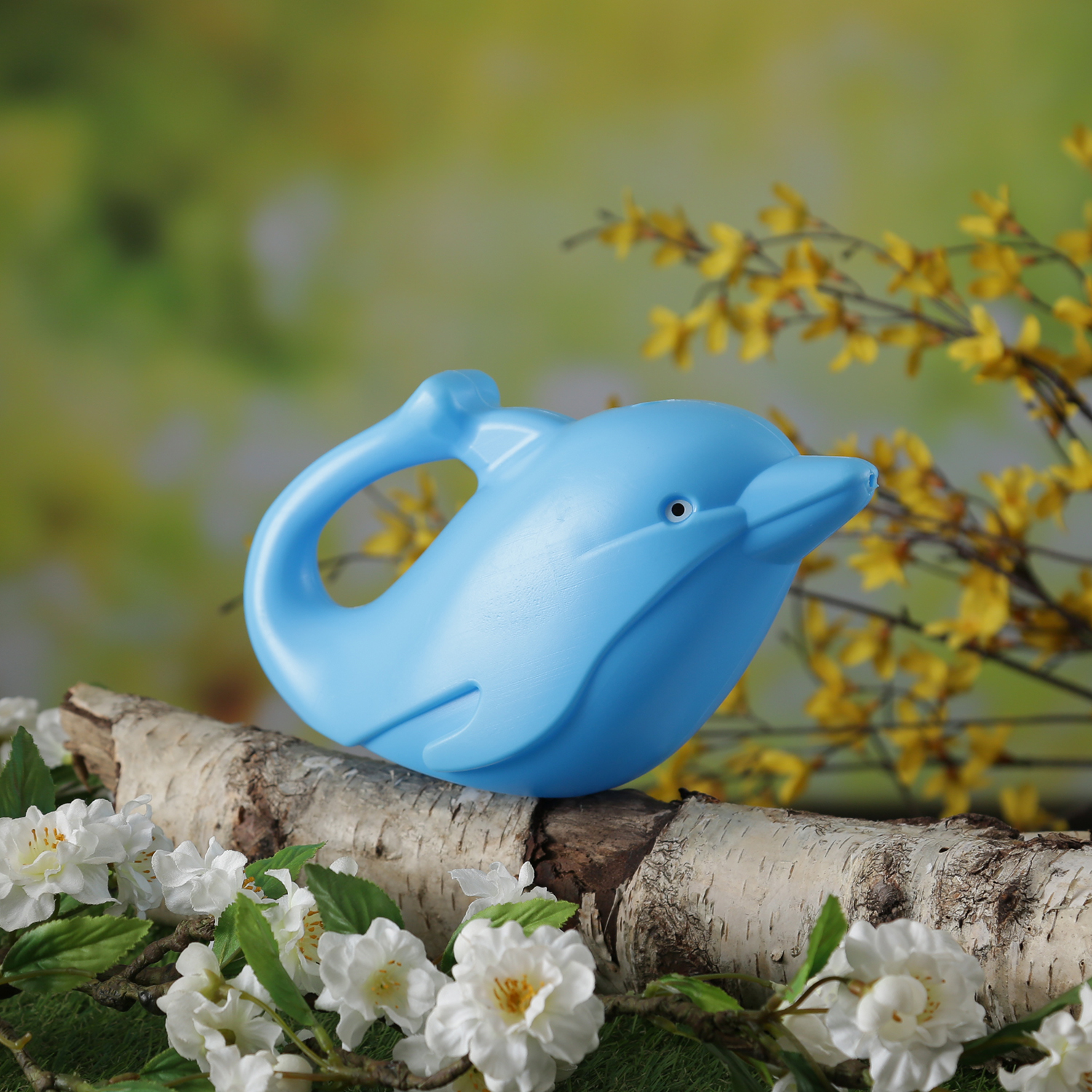 Bild von Kinder Gießkanne Delfin FLIPPER - Kunststoff - H: 12cm - 0,8 Liter - blau