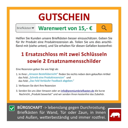 Bild von AL Briefkastensysteme Wandbriefkasten 8 Fach Premium