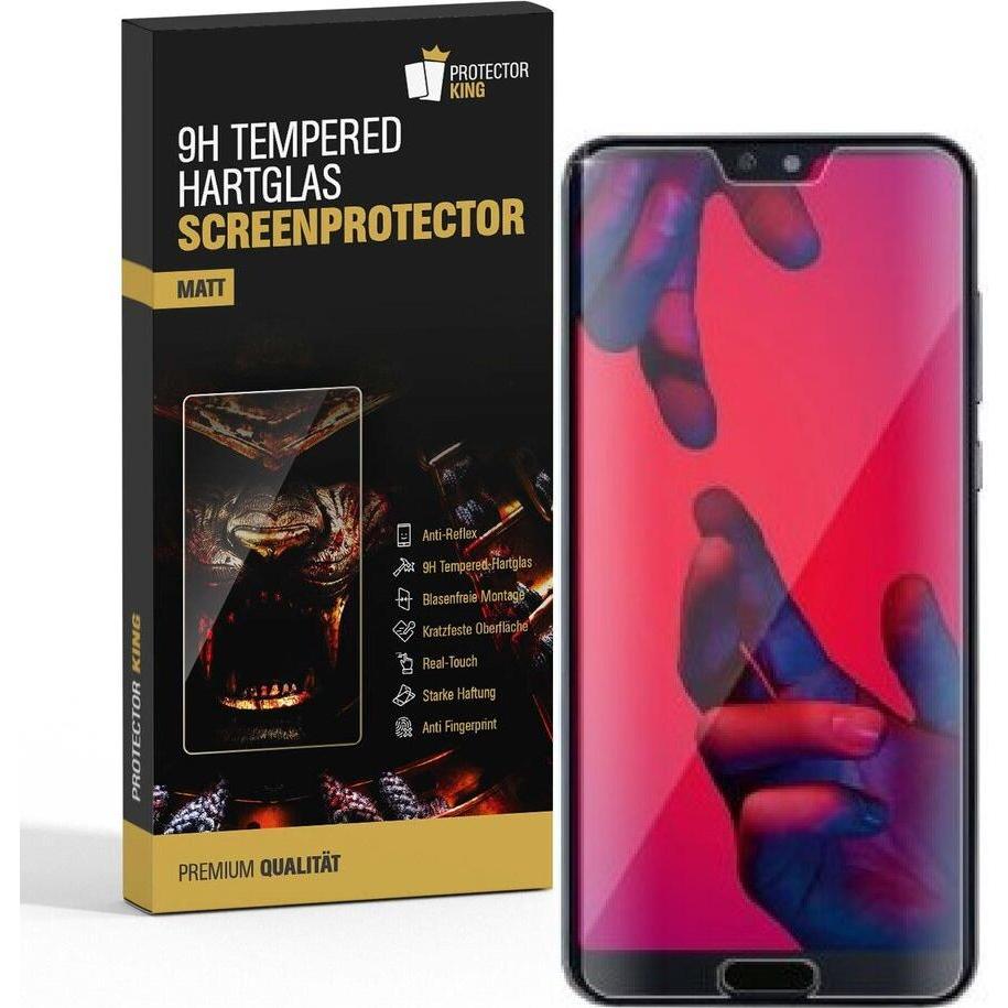 Bild von Protectorking 3x Echtes Tempered 9H Panzerhartglas Matt Entspiegelt (3 Stück, Huawei P20 Pro), Smartphone Schutzfolie, Schwarz