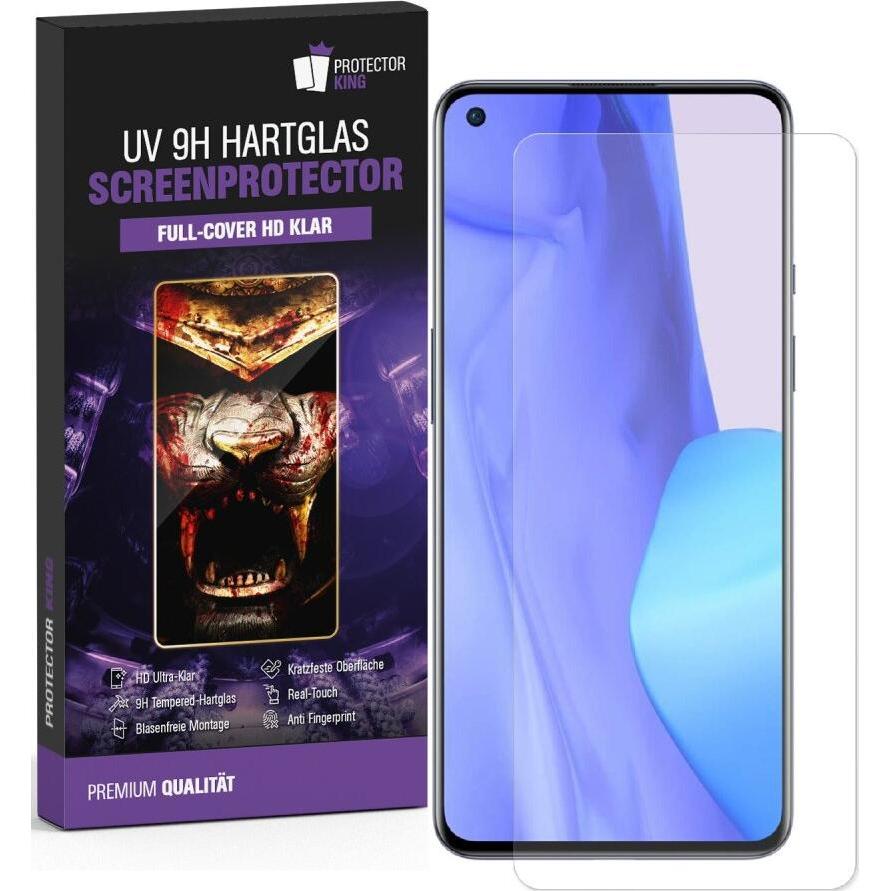 Bild von Protectorking 1x UV Liquid Echtes Tempered 9H Panzerhartglas 3D KLAR (1 Stück, OnePlus 9 Pro), Smartphone Schutzfolie