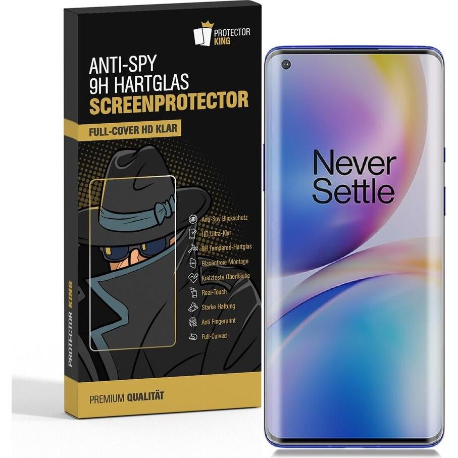 Bild von Protectorking 2x Echtes Tempered 9H Panzerhartglas Blickschutz (2 Stück, OnePlus 8 Pro), Smartphone Schutzfolie