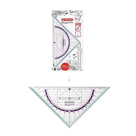 Bild von Herlitz Geodreieck Herlitz Geometriedreieck "my.pen" / 16cm / mit Griff / Farbe: türkis
