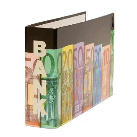 Bild von Livepac Office Bankordner Bankordner / 140x250mm / für Kontoauszüge / Motiv: "Banknoten
