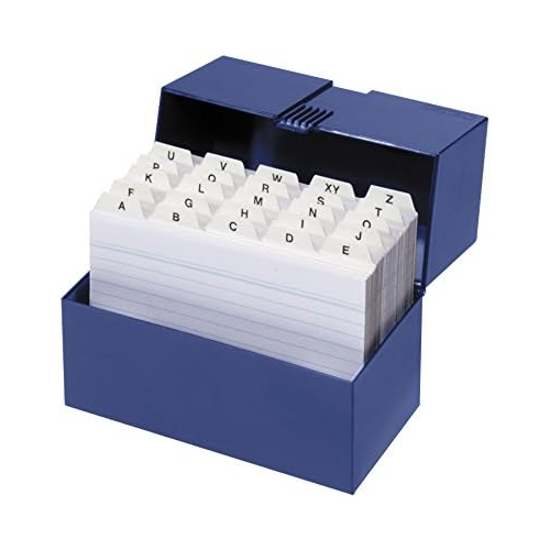 Bild von Herlitz Karteikasten DIN A6 – Praktische Lernbox für eine ordentliche Übersicht