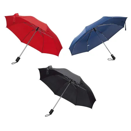 Bild von Macma Taschenregenschirm 3x Taschen-Regenschirm / mit Schutzhülle / Farbe: je 1x schwarz, dunke