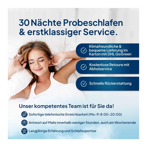 Bild von AM Qualitätsmatratzen Premium 7-Zonen Taschenfederkernmatratze 90 x 200 cm H5